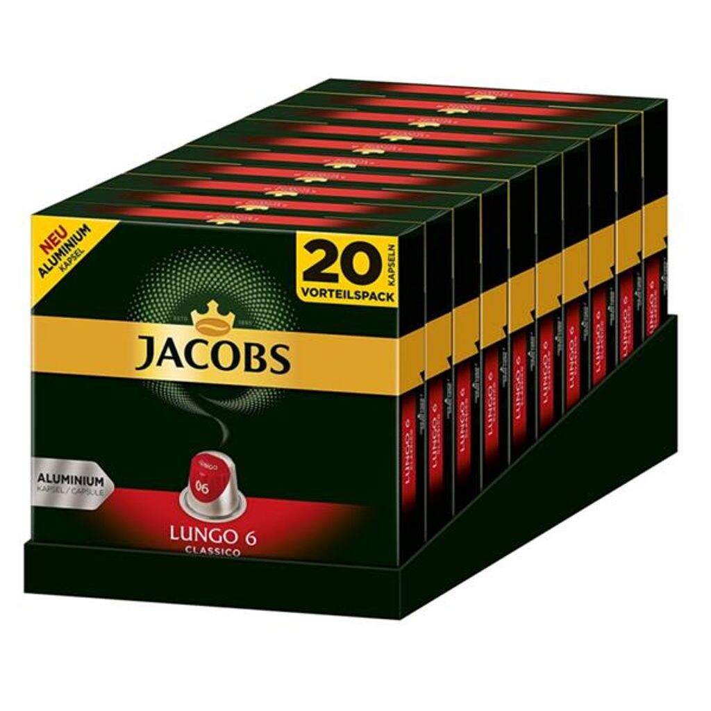 

Кофейные капсулы, совместимые с JACOBSLungo 6 Classico 200 Nespresso*