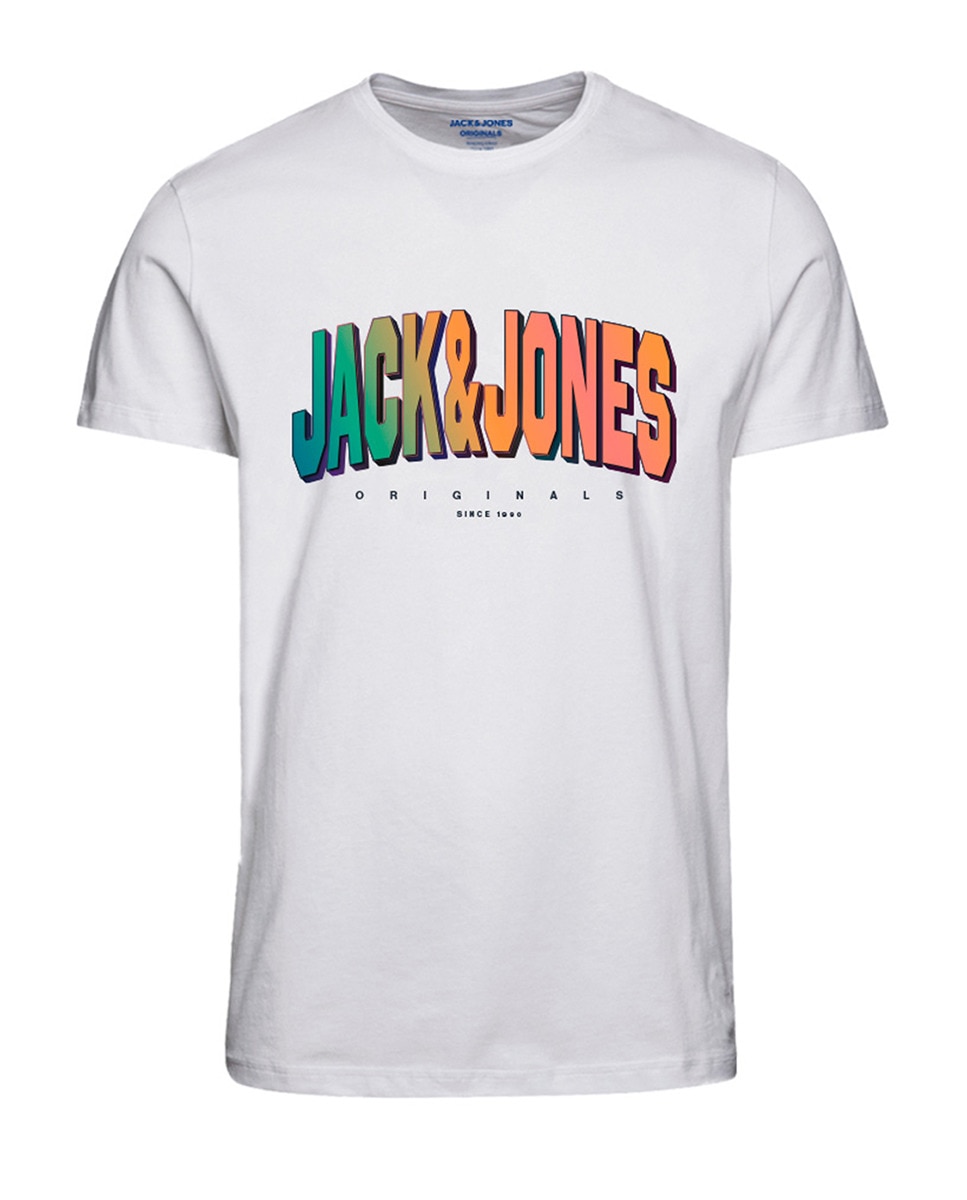 

Мужская футболка с коротким рукавом и логотипом Jack & Jones, белый