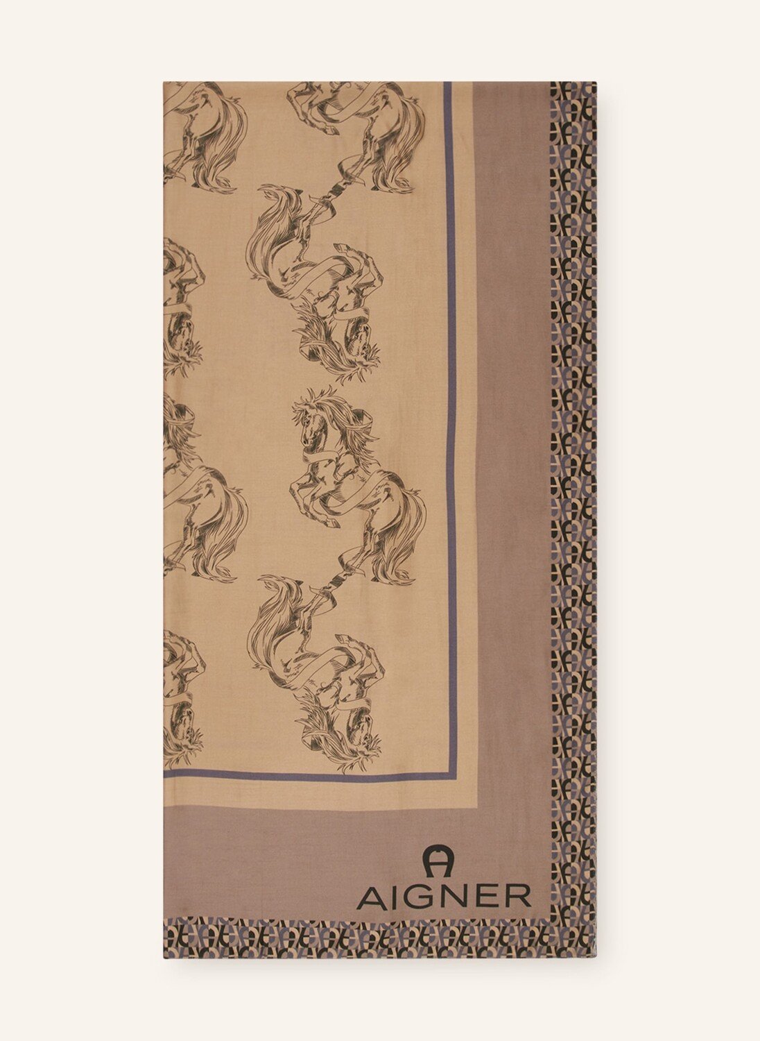 

Шарф AIGNER, серо-коричневый