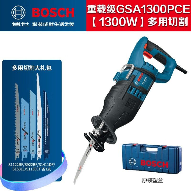 Сабельная пила Bosch GSA1300PCE, 1300W + полотно