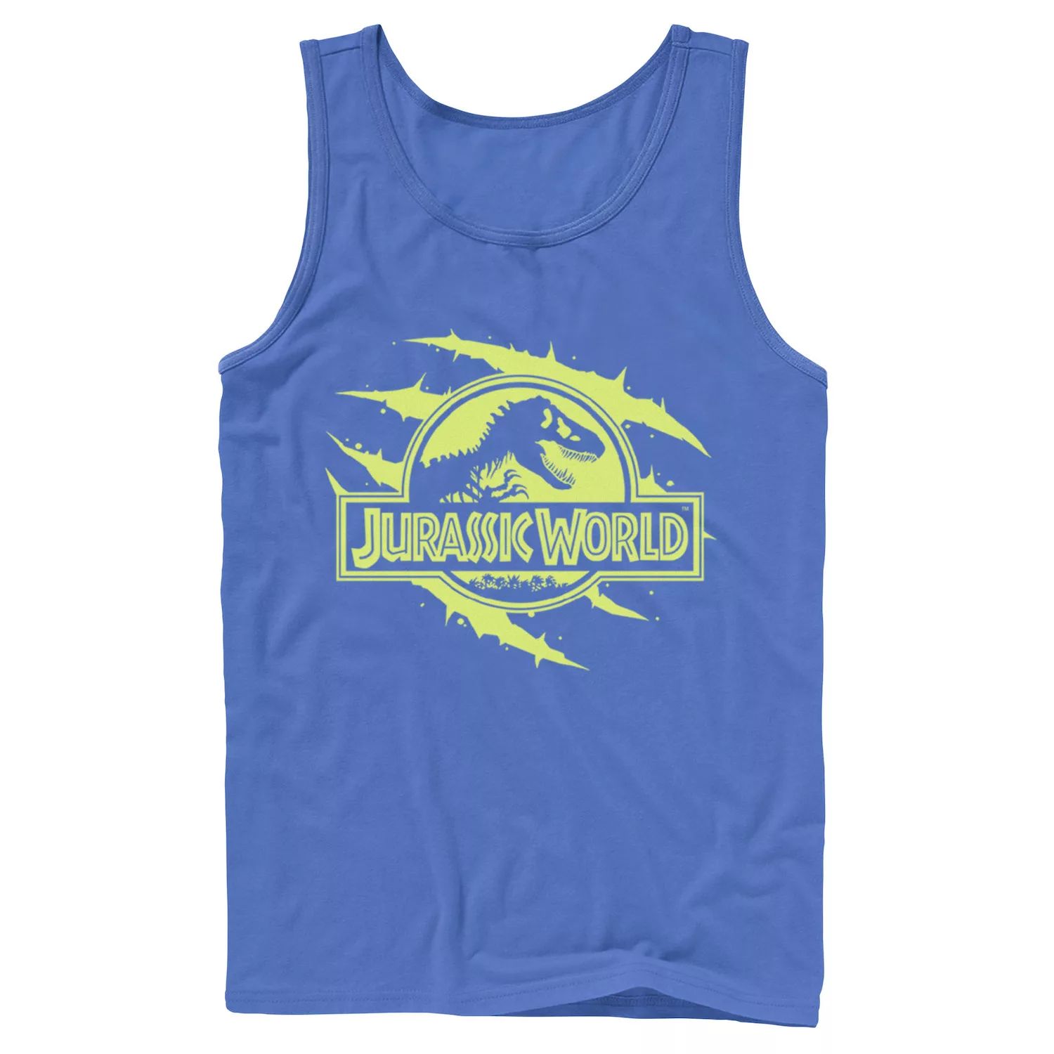 

Мужская майка с графическим логотипом Jurassic World Neon Slash T-Rex Fossil Logo Licensed Character