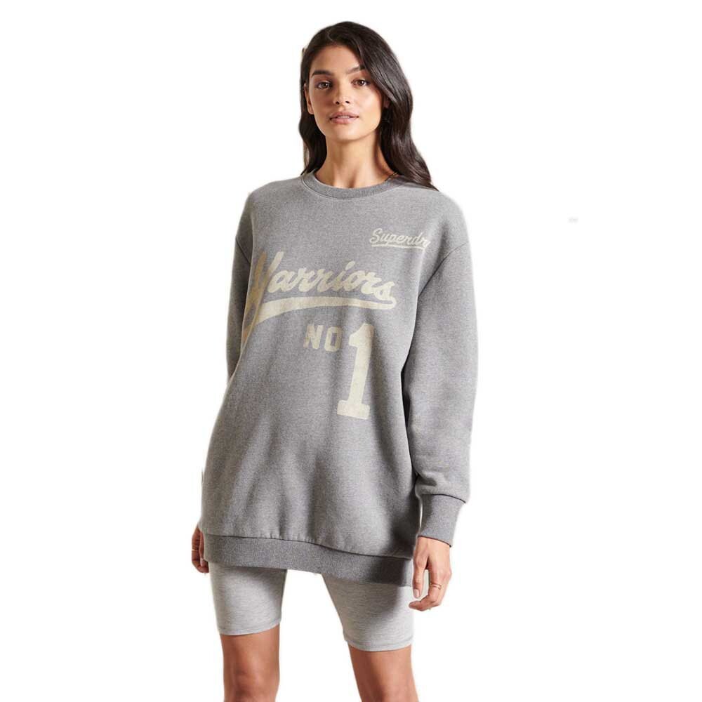

Толстовка Superdry Oversized Collegiate, серый