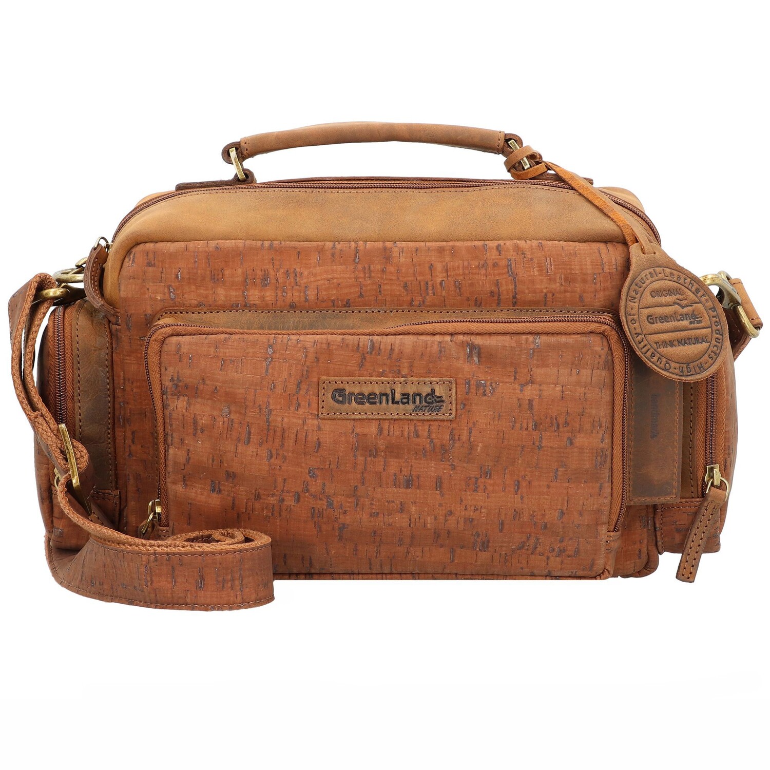 

Сумка Greenland Nature Handtasche Leder 30 cm, цвет cork