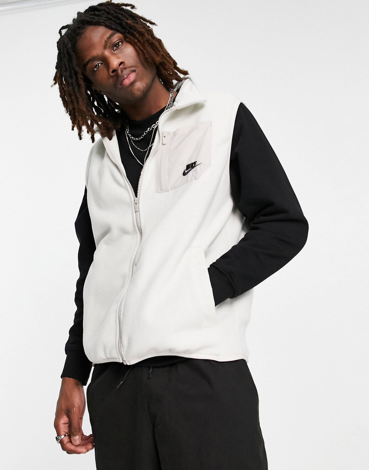 

Белая флисовая куртка Nike Sport Utility, Белый