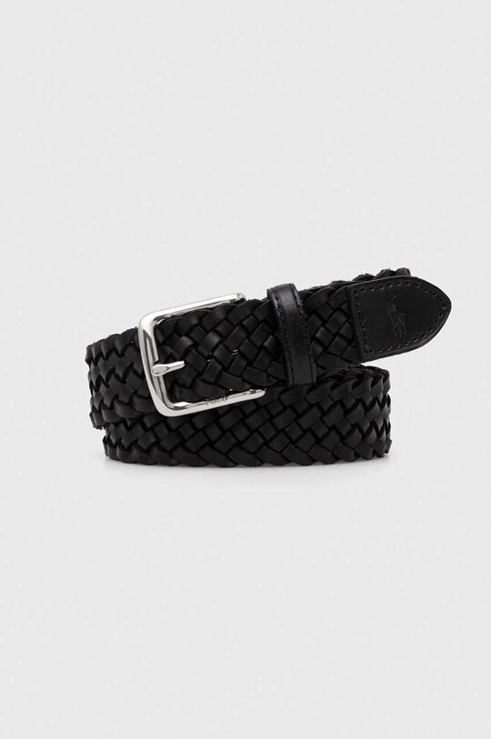 

Кожаный ремень Polo Ralph Lauren, черный