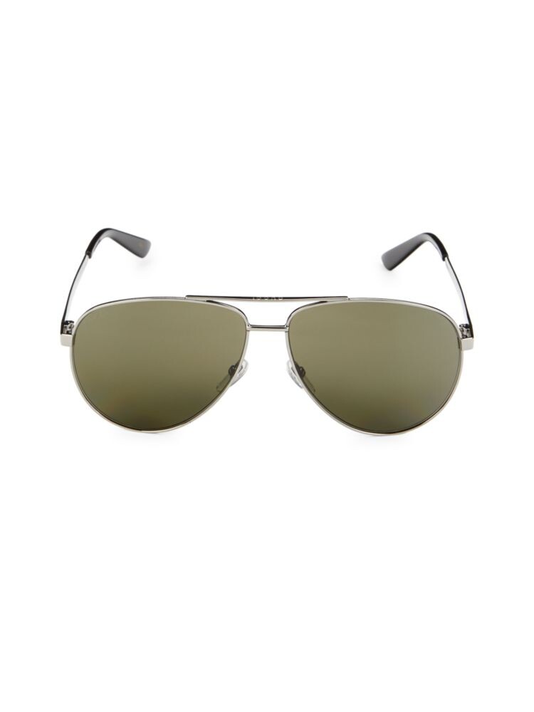 

Солнцезащитные очки-авиаторы 61MM Gucci, цвет Ruthenium