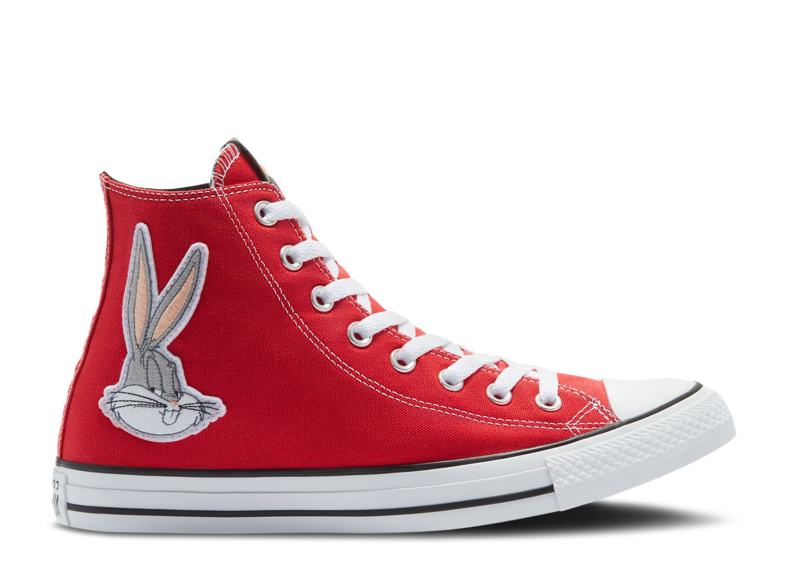 Кроссовки Converse Looney Tunes X Chuck Taylor All Star High '80Th Anniversary - Bugs Bunny Patch', красный brilliant bugs
