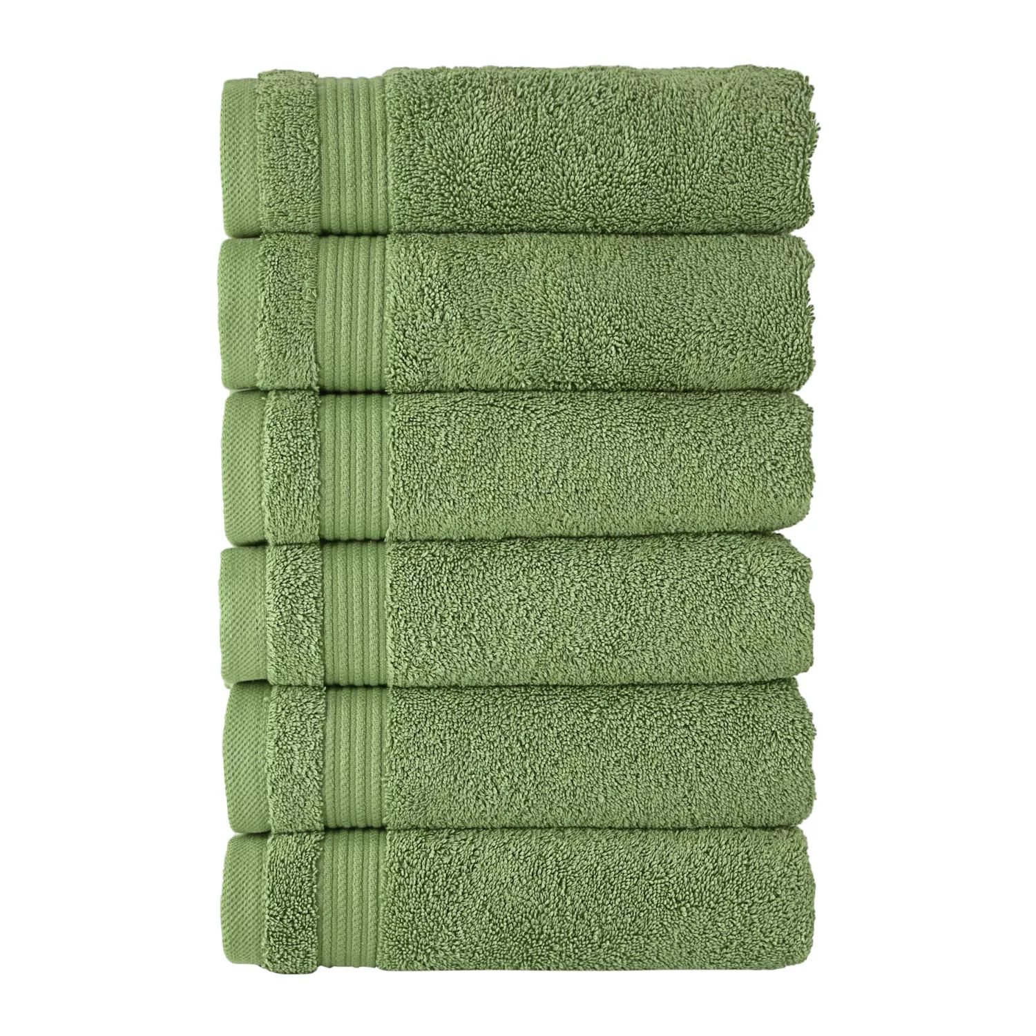 цена Классические турецкие полотенца из натурального хлопка, мягкие впитывающие полотенца Amadeus, набор из 6 предметов 16x27