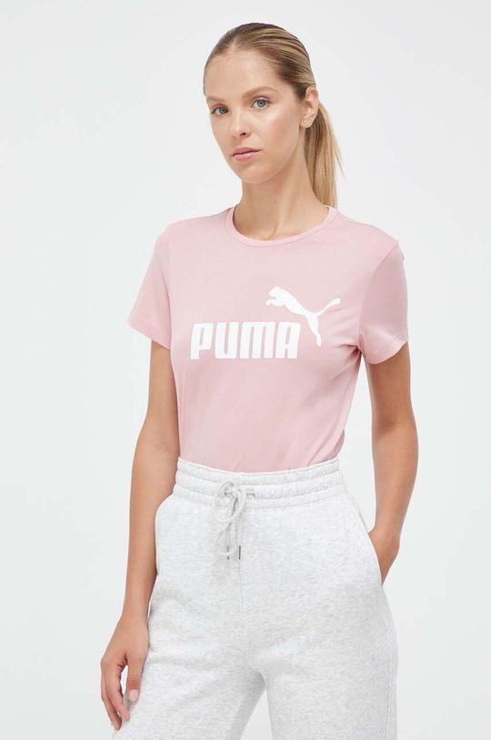 

Хлопковая футболка 586774 Puma, розовый