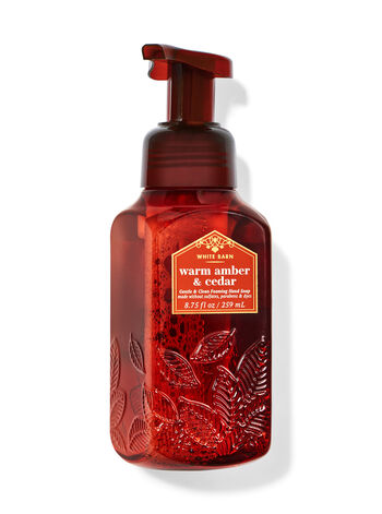 

Нежное пенящееся мыло для рук Warm Amber & Cedar, 8.75 fl oz / 259 mL, Bath and Body Works