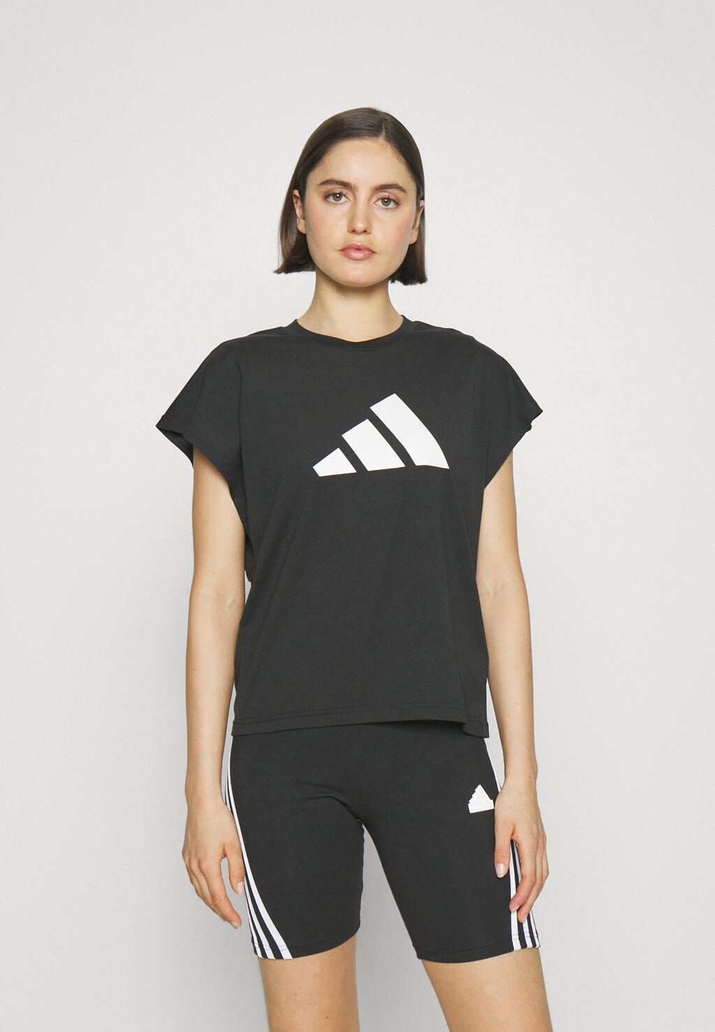 

Фитнес/Йога ЛОГОТИП Adidas, черный/белый