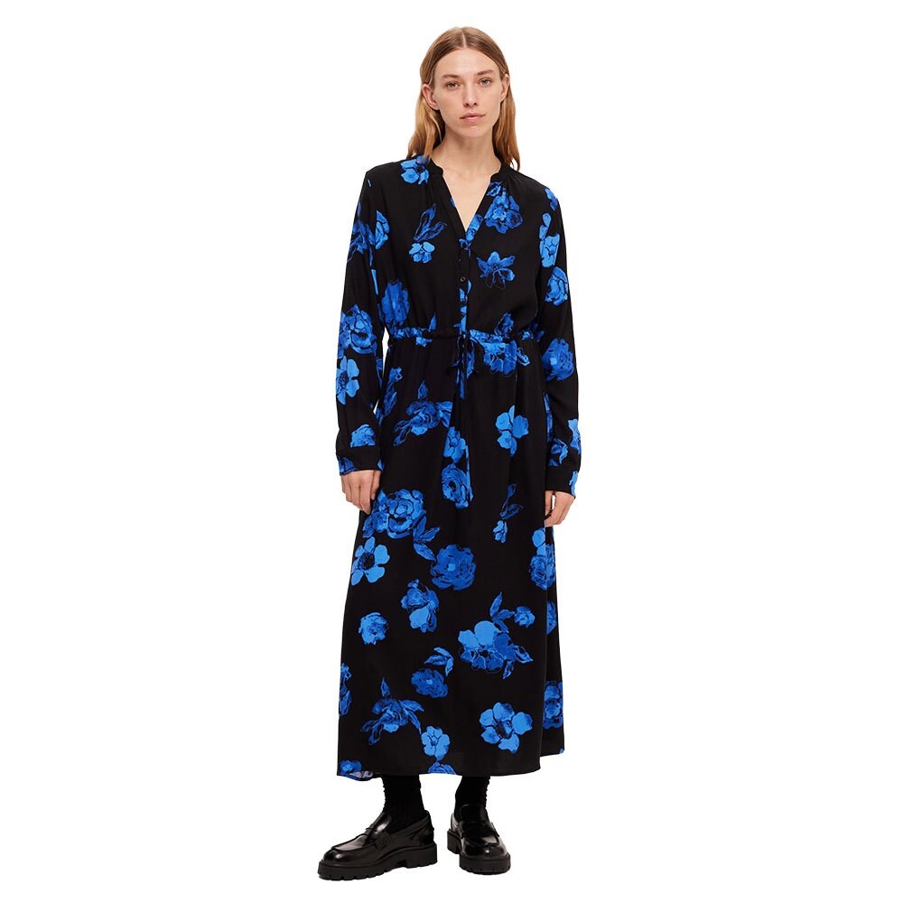 

Длинное платье Selected Katrina Long Sleeve, разноцветный