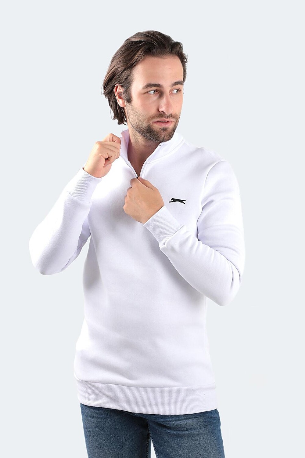 

Толстовка мужская BALBIN белая SLAZENGER