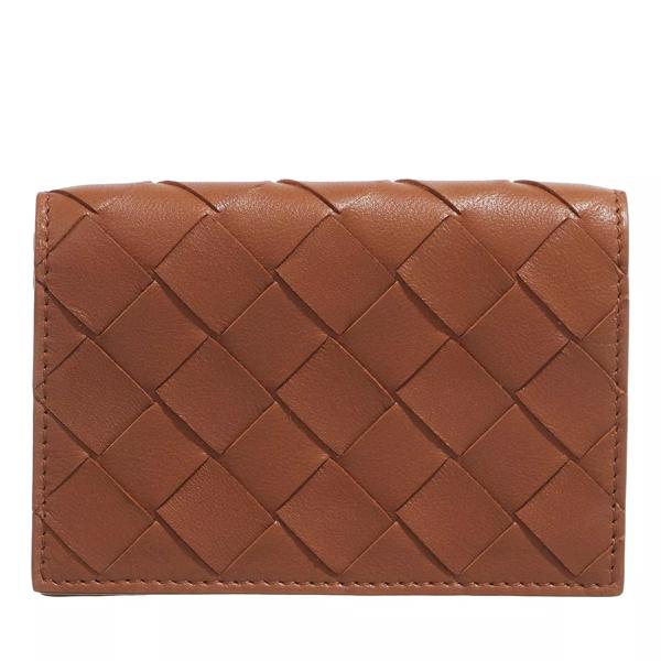 

Кошелек intrecciato business card case Bottega Veneta, коричневый