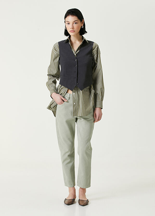 

Узкие джинсы Brunello Cucinelli, зеленый
