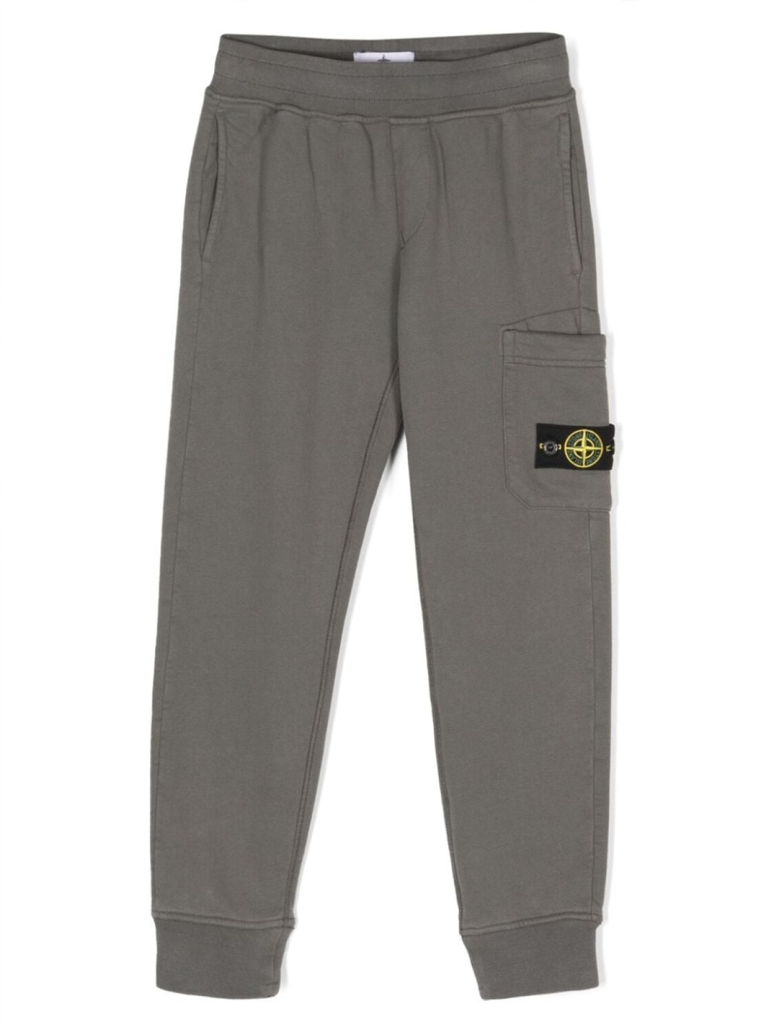 

Stone Island Junior спортивные брюки с нашивкой Compass, серый