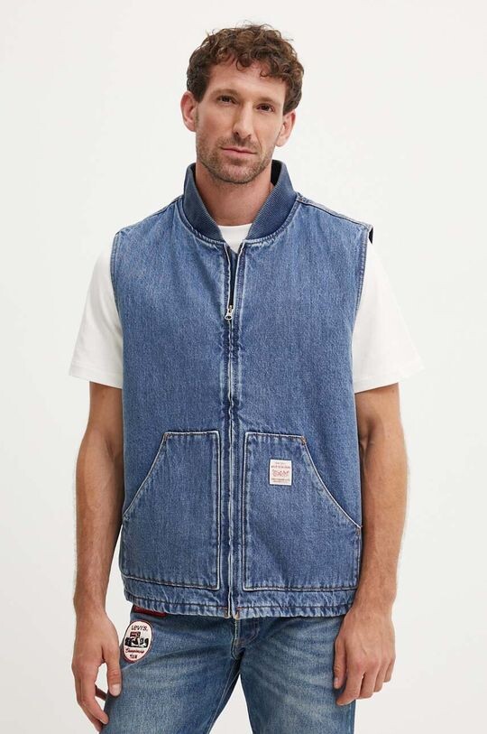 

Хлопковый жилет Levi's, синий