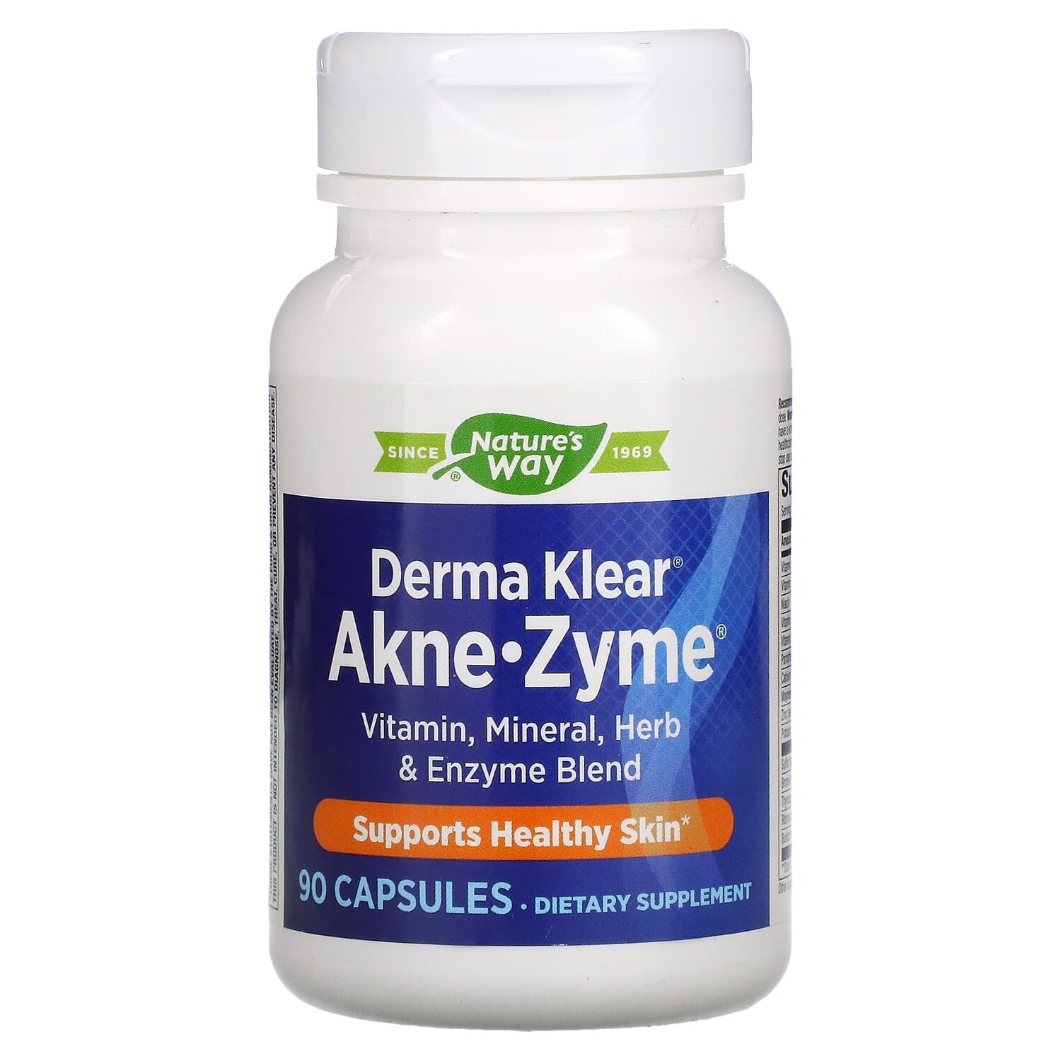 

Derma Klear Akne-Zyme, для здоровья кожи, 90 капсул, Nature's Way