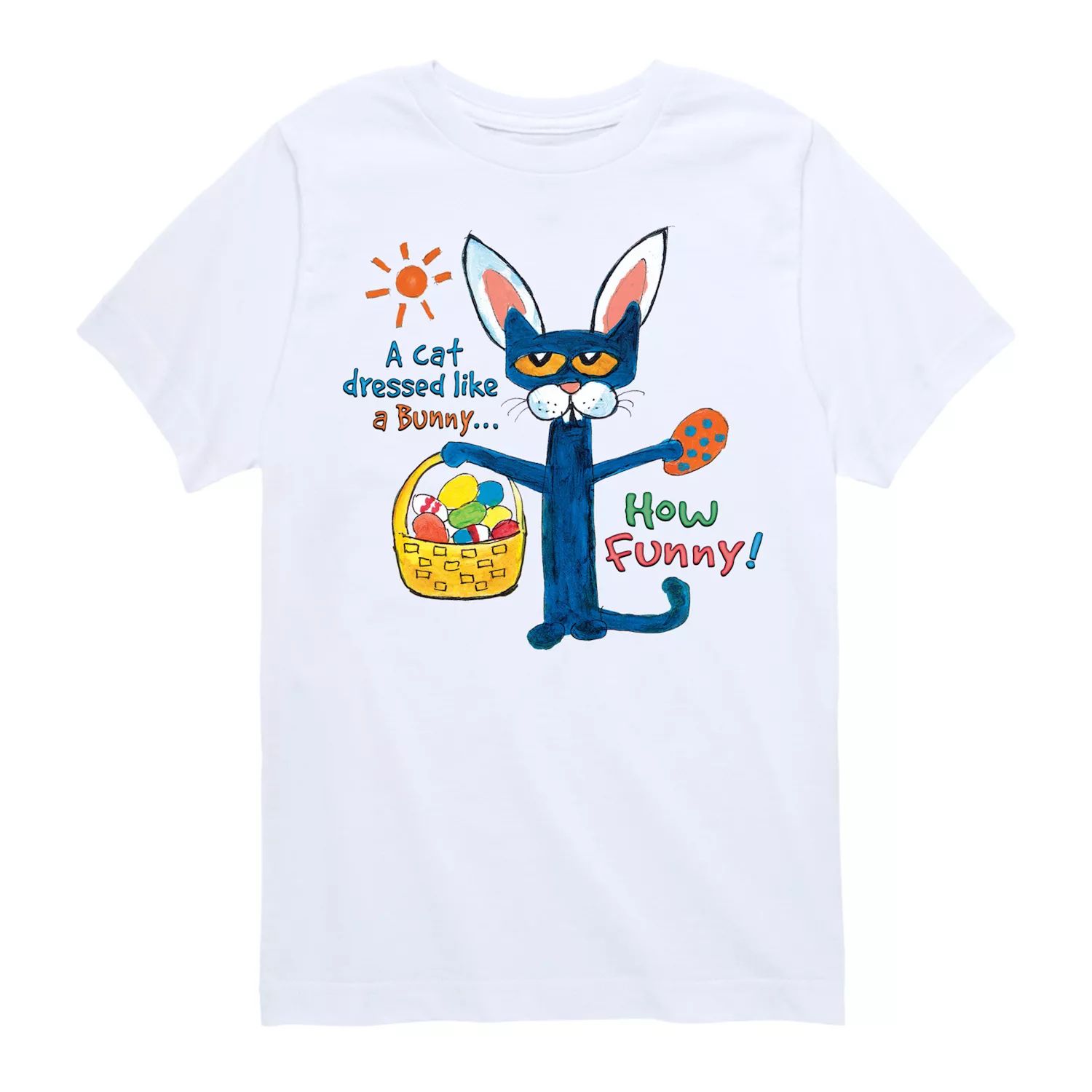 Футболка с рисунком Pete The Cat Bunny для мальчиков 8–20 лет Licensed Character футболка groovy с рисунком pete the cat для мальчиков 8–20 лет licensed character