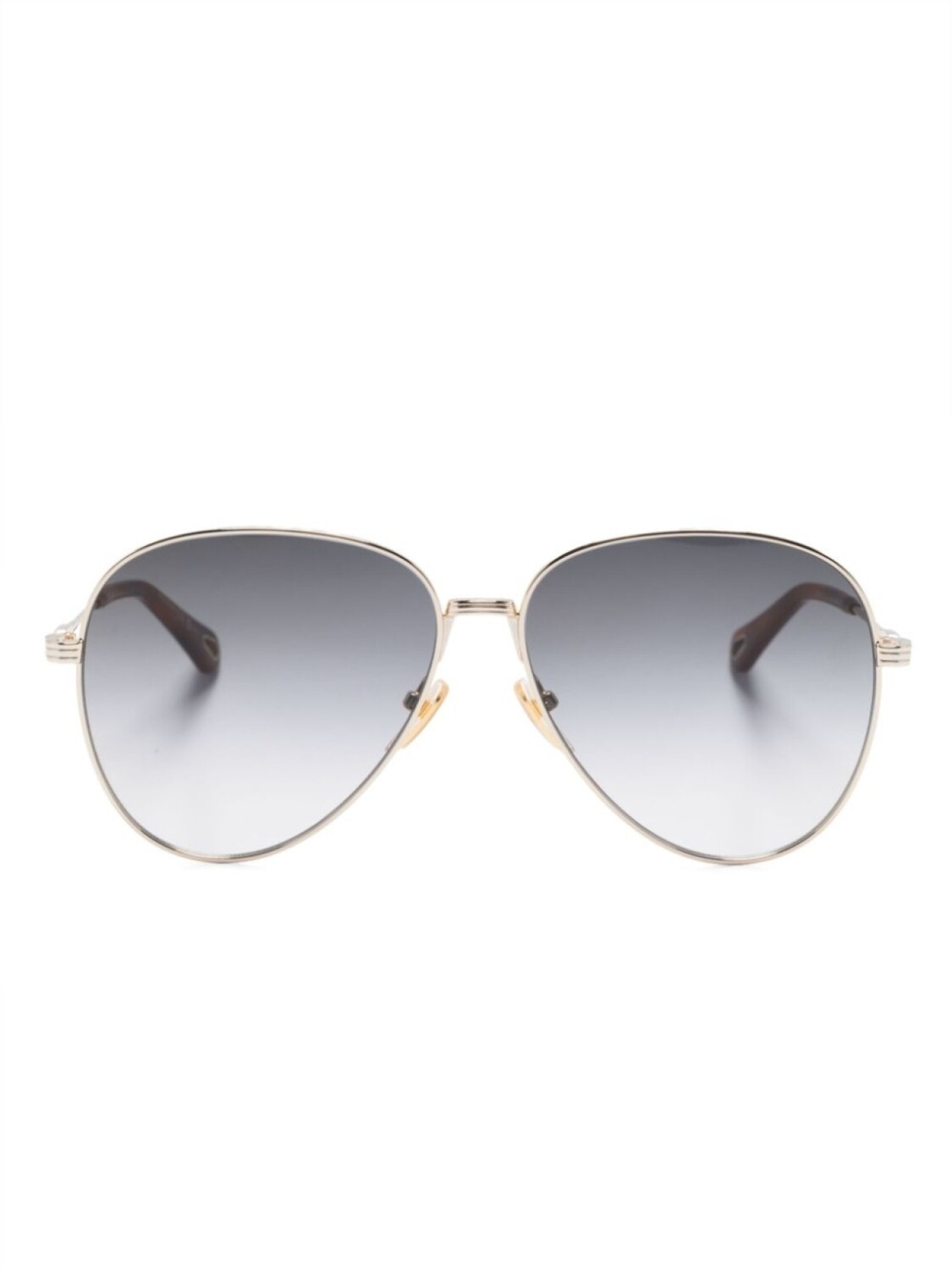 

Chloé Eyewear солнцезащитные очки-пилоты с эффектом градиента, золотой