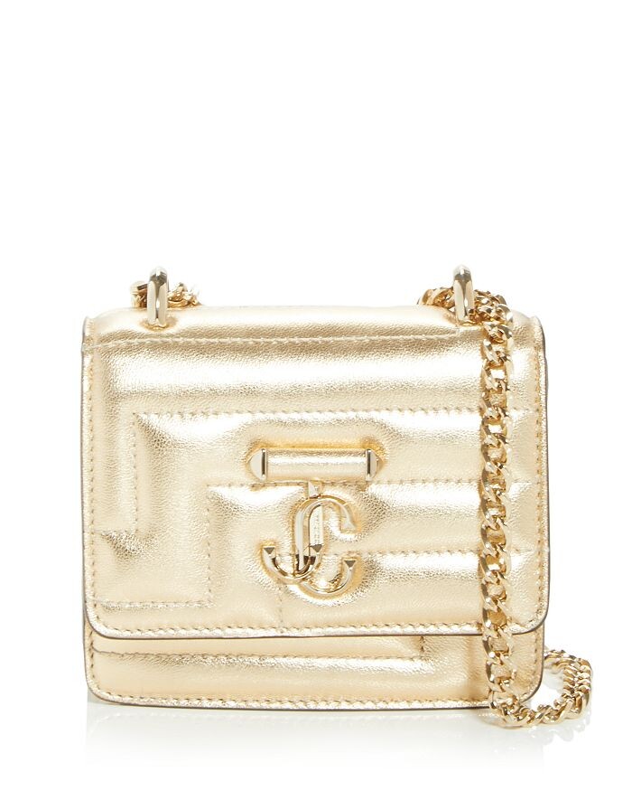 

Стеганая кожаная сумка через плечо Micro Varenne Jimmy Choo