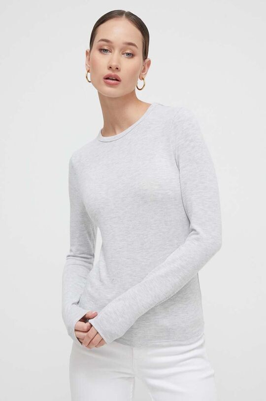 

Футболка с длинными рукавами Abercrombie & Fitch, серый