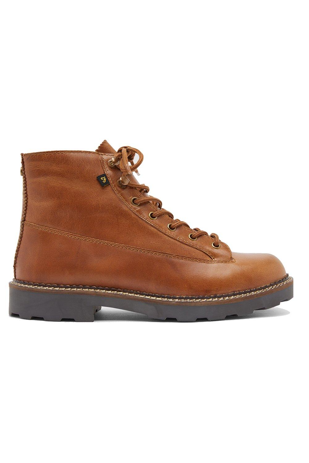 «Альпийские» кожаные ботинки Farah Footwear, коричневый