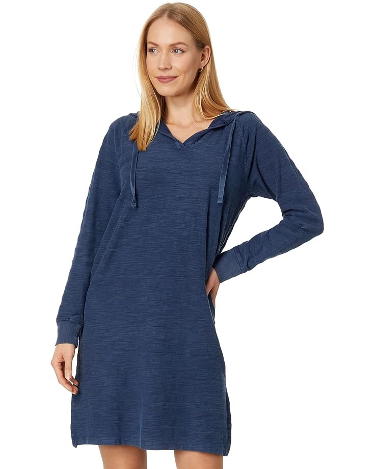 

Платье Mod-o-doc Shadow Stripe French Terry Long Sleeve Hoodie, нави
