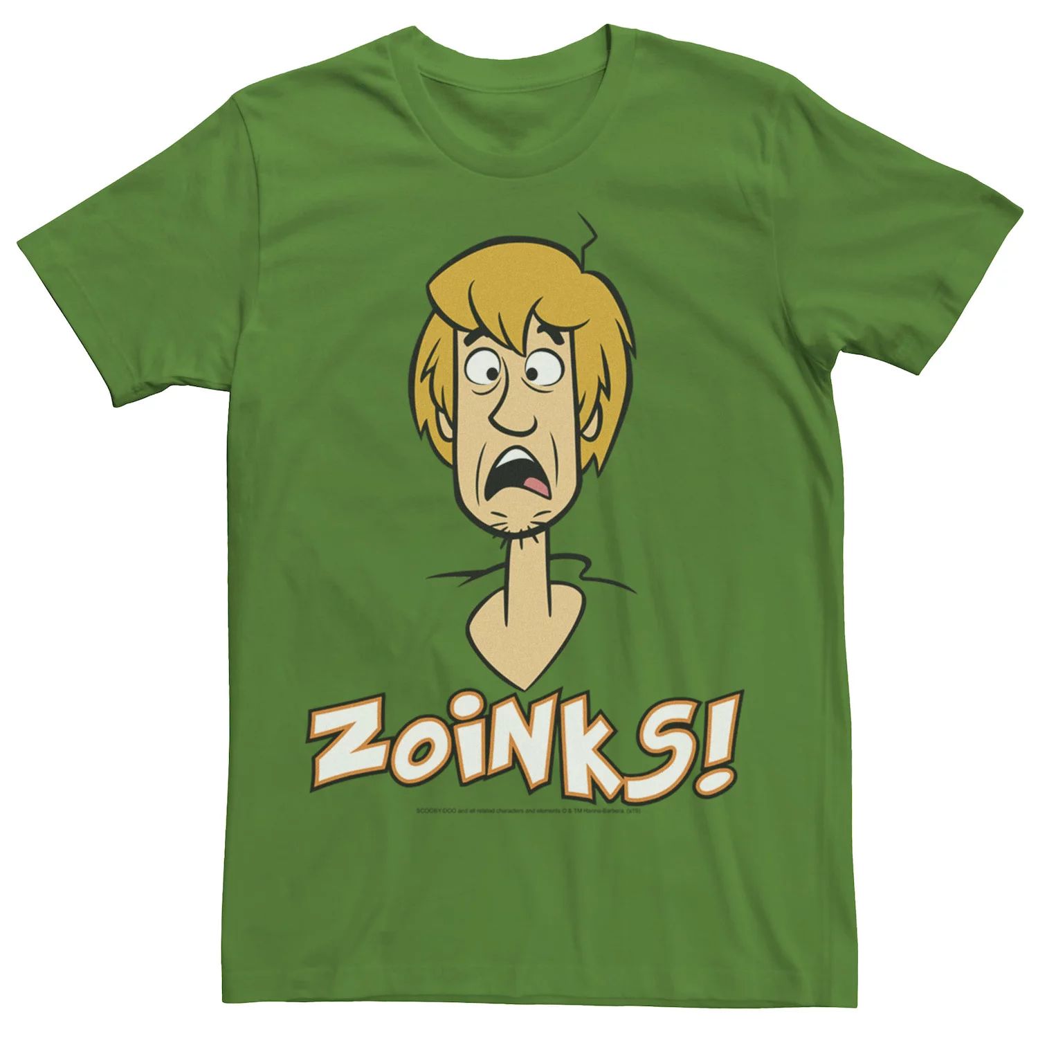 Мужская футболка с портретом Scooby-Doo Shaggy Scared Zoinks Licensed Character мужская футболка с коротким рукавом scaredy shaggy zoinks scooby doo fifth sun черный