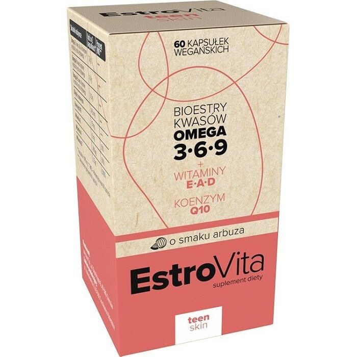 

Капсулы улучшающие состояние кожи Estrovita Teen Skin, 60 шт