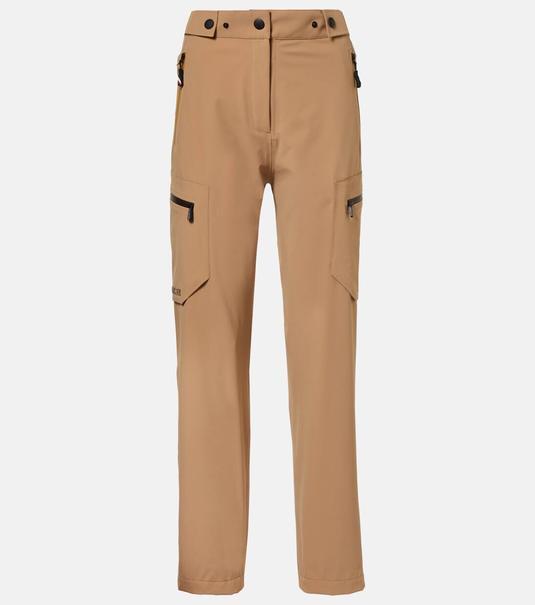 

Технические прямые брюки Moncler Grenoble, кэмел