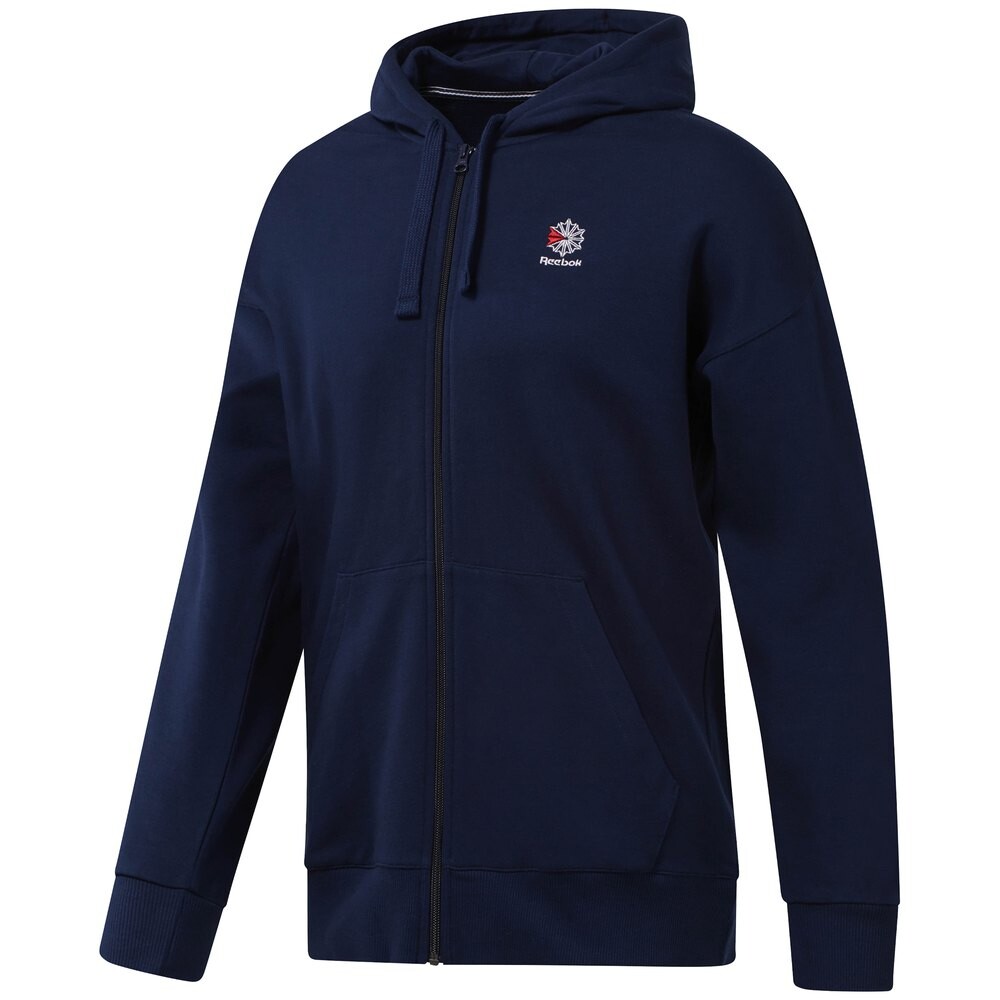 

Худи Reebok Classics Foundation Full Zip, синий
