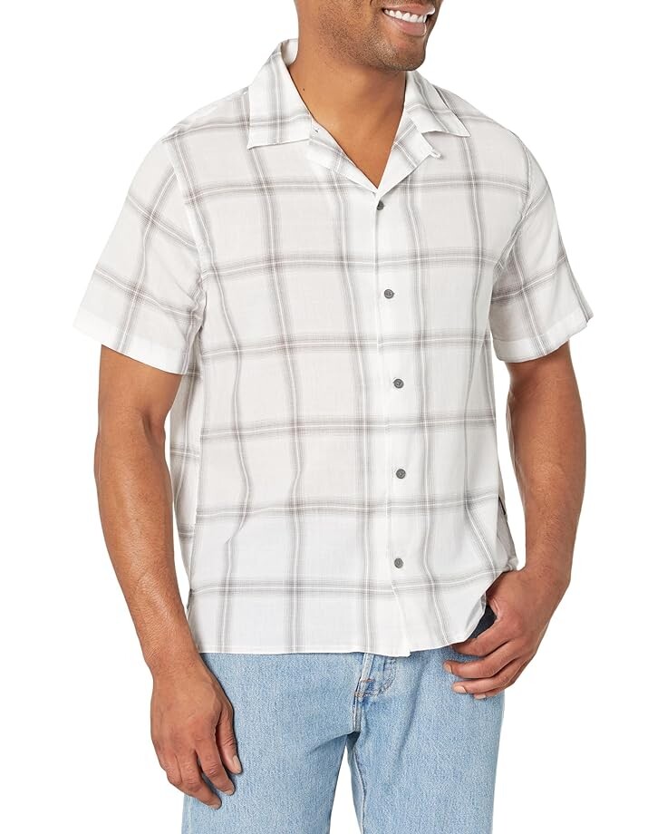 

Рубашка John Varvatos Danny Short Sleeve Camp Shirt W706Z2, серый