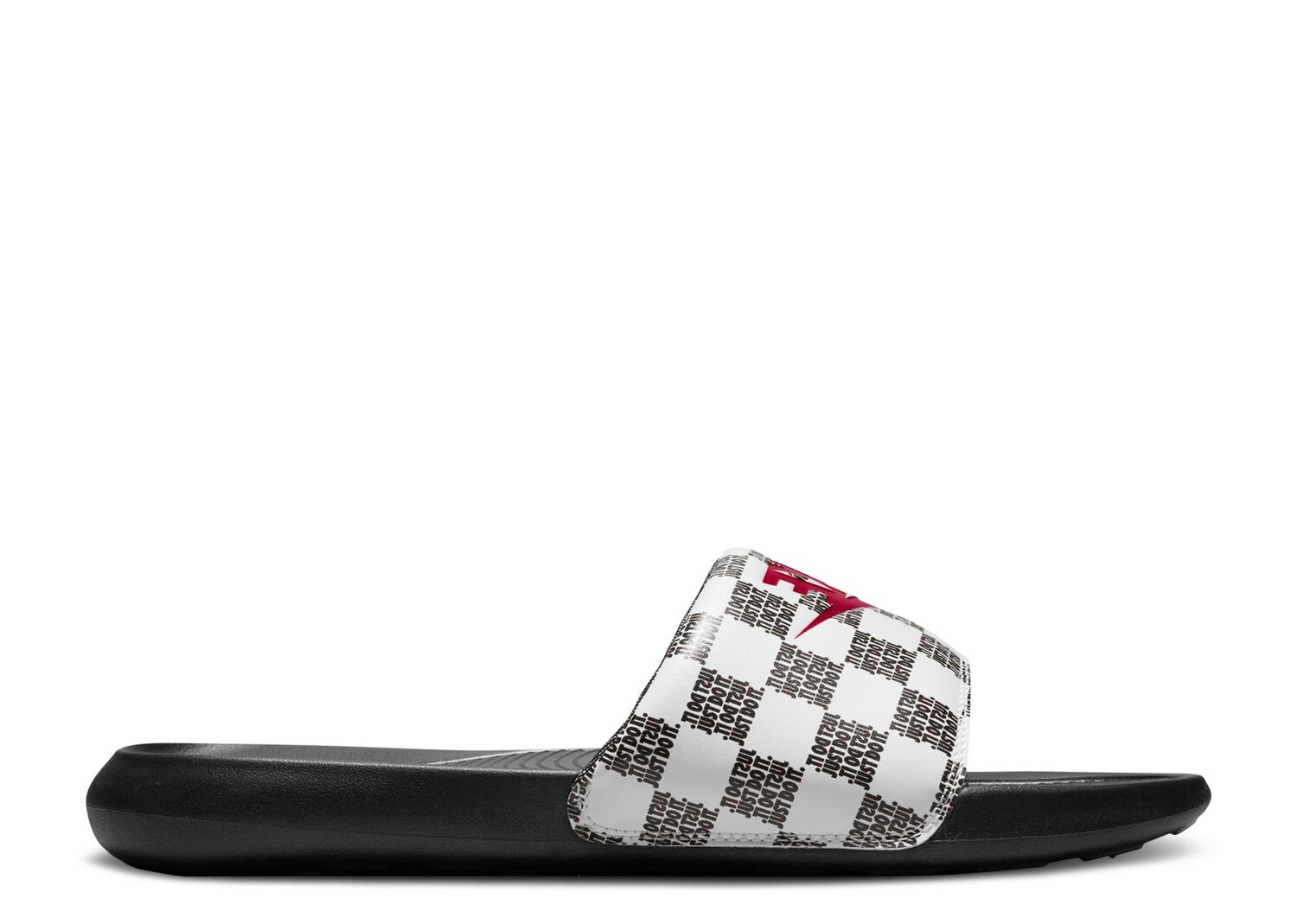 

Кроссовки Nike Victori One Slide Print 'Just Do It Checkered - White Black', белый