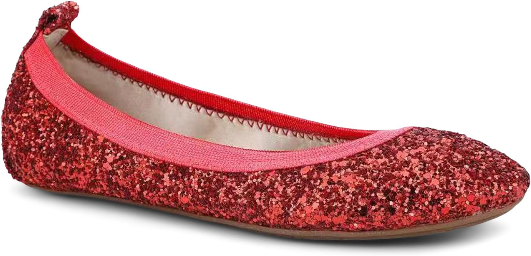 

Туфли на плоской подошве Yosi Samra Miss Samara Glitter Ballet Flat, цвет Ruby Red Chunky Glitter