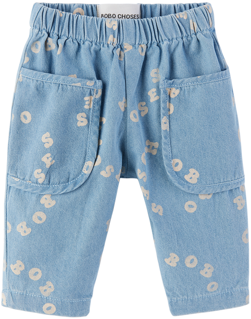 Детские джинсы с круглым вырезом Bobo Choses джинсы р 42 цвет синий деним