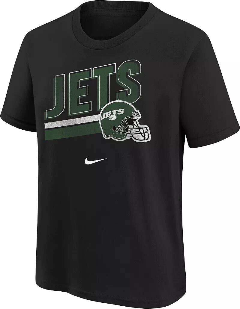 

Черная футболка Nike Youth New York Jets Team Helmet