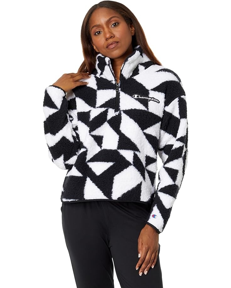 

Толстовка Champion Sherpa 1/4 Zip, цвет Apres C Geo 2 White
