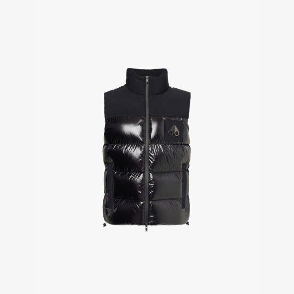 

Жилет Victory Peak с блестящей стеганой подкладкой Moose Knuckles, черный