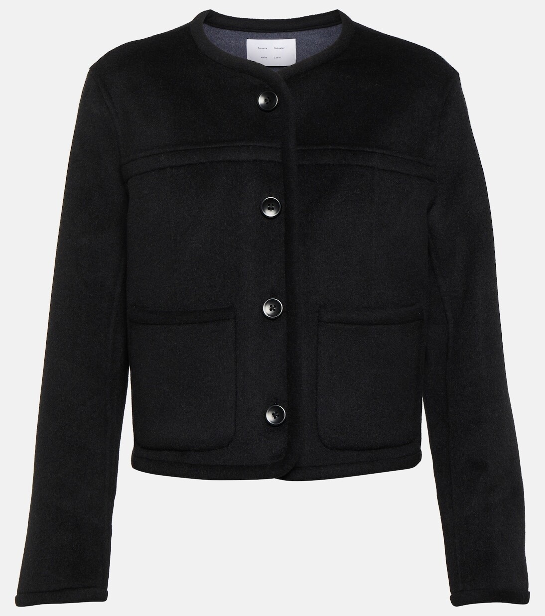 

Куртка из смесовой шерсти white label Proenza Schouler, черный