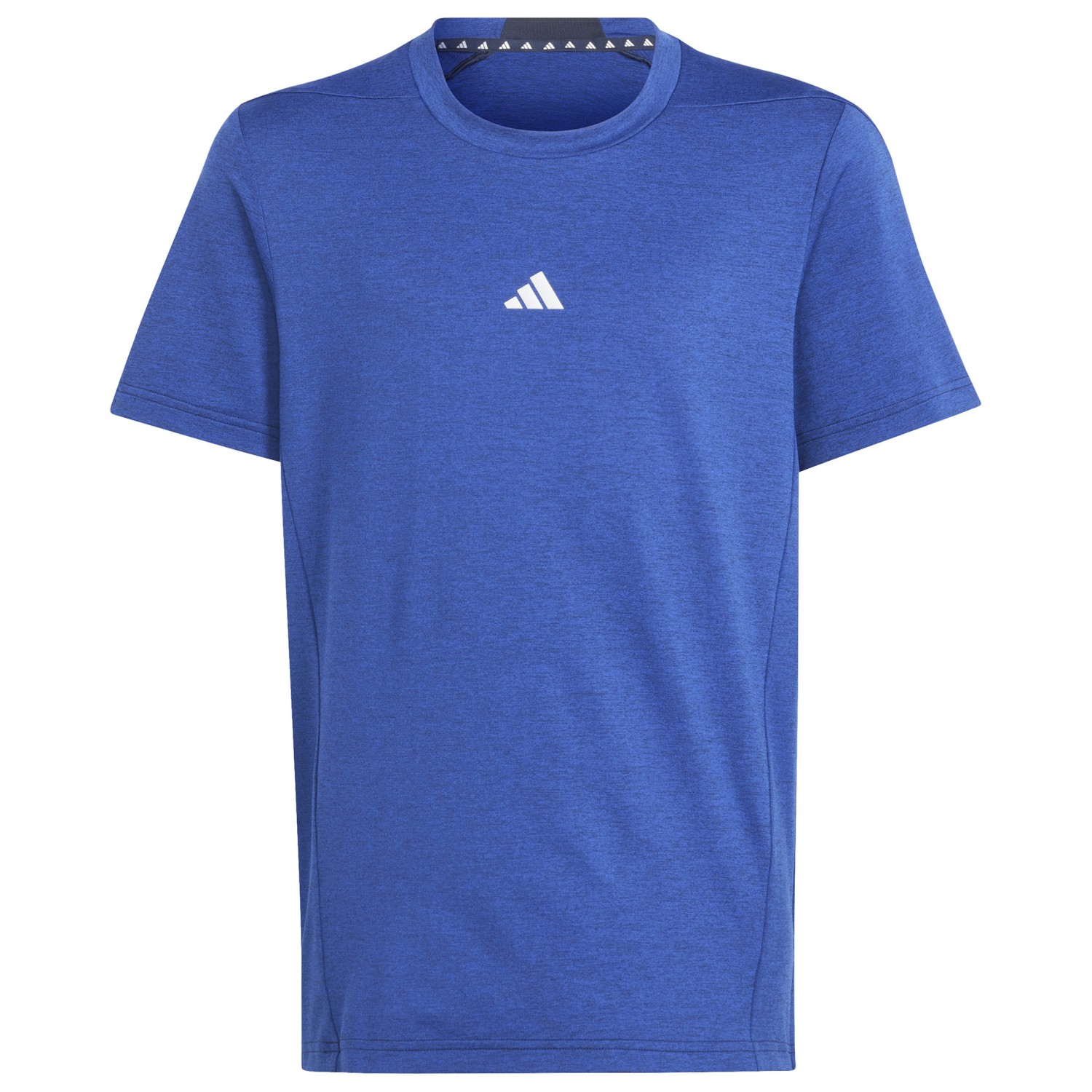 цена Функциональная рубашка Adidas Junior's Heather Tee, цвет Legend Ink/Lucid Blue/Reflective Silver