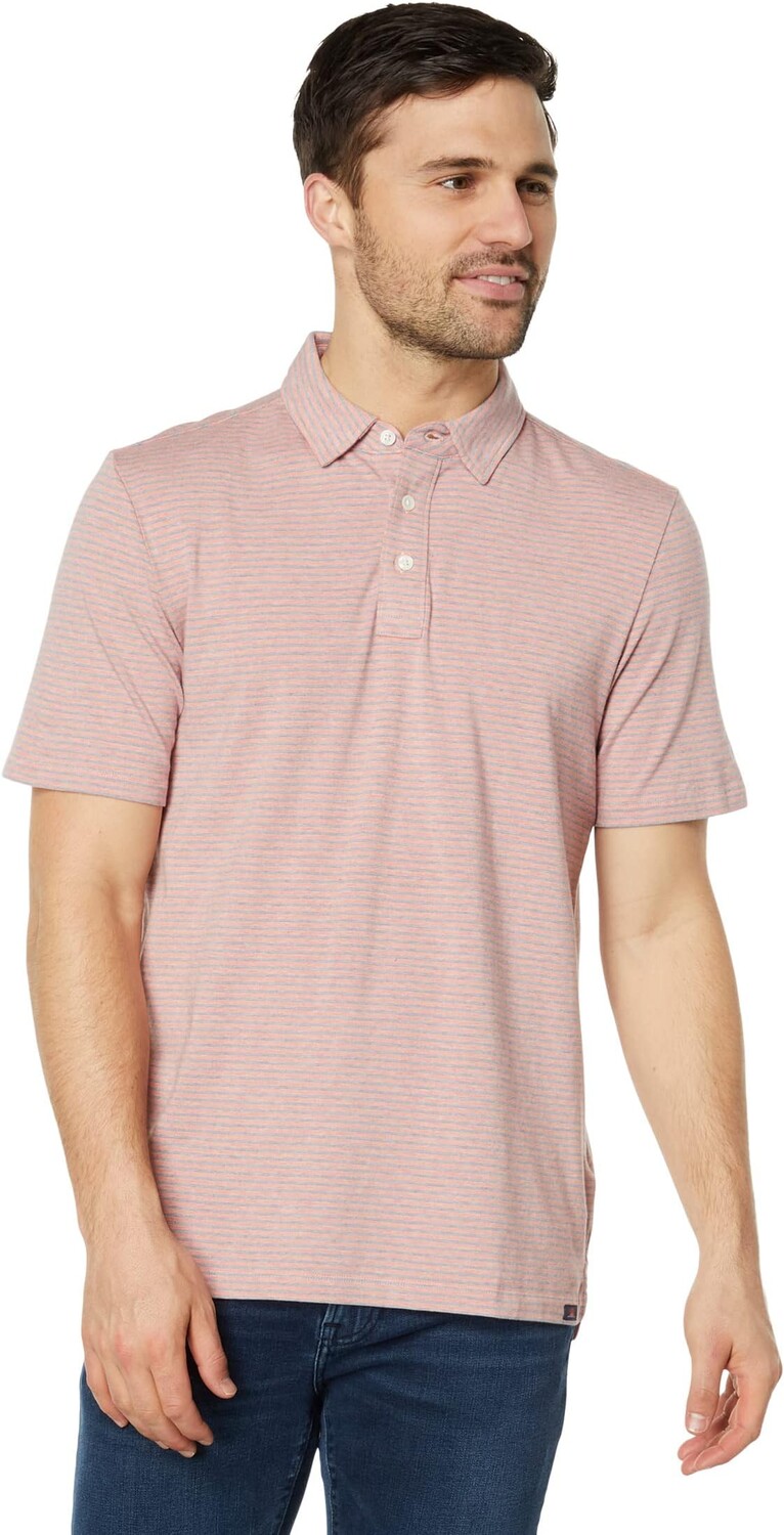 

Рубашка-поло Movement Short Sleeve Polo Faherty, цвет Rose Sky Stripe