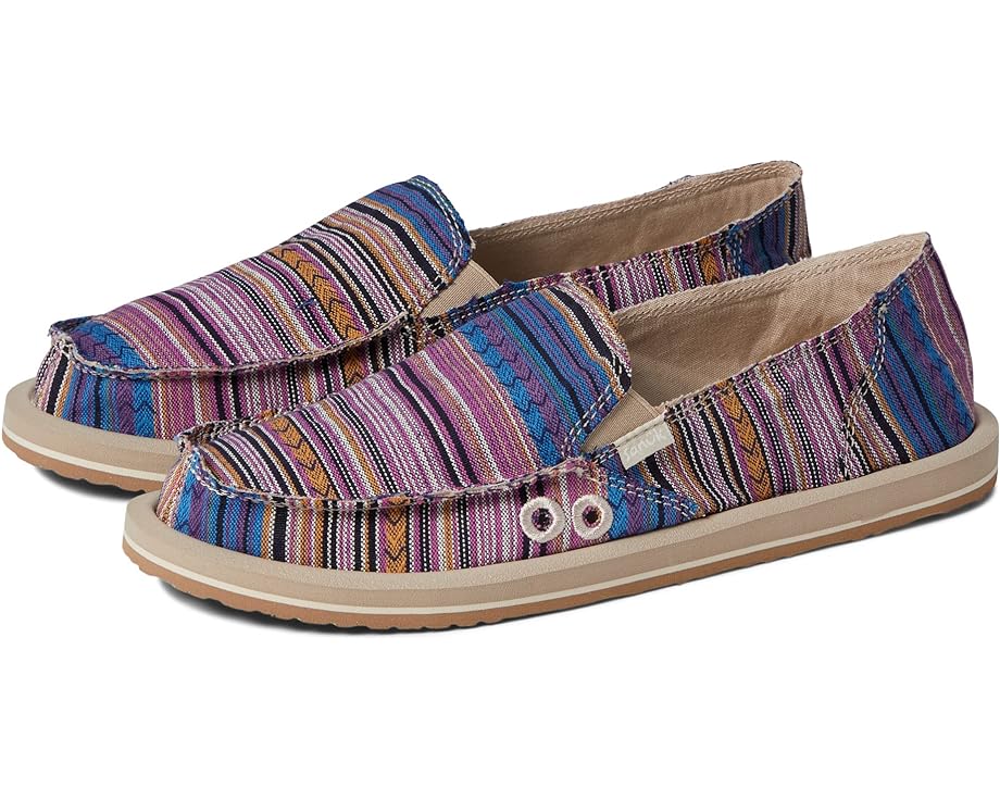 

Кроссовки Sanuk Donna Tulum, цвет Black/Purple Multi