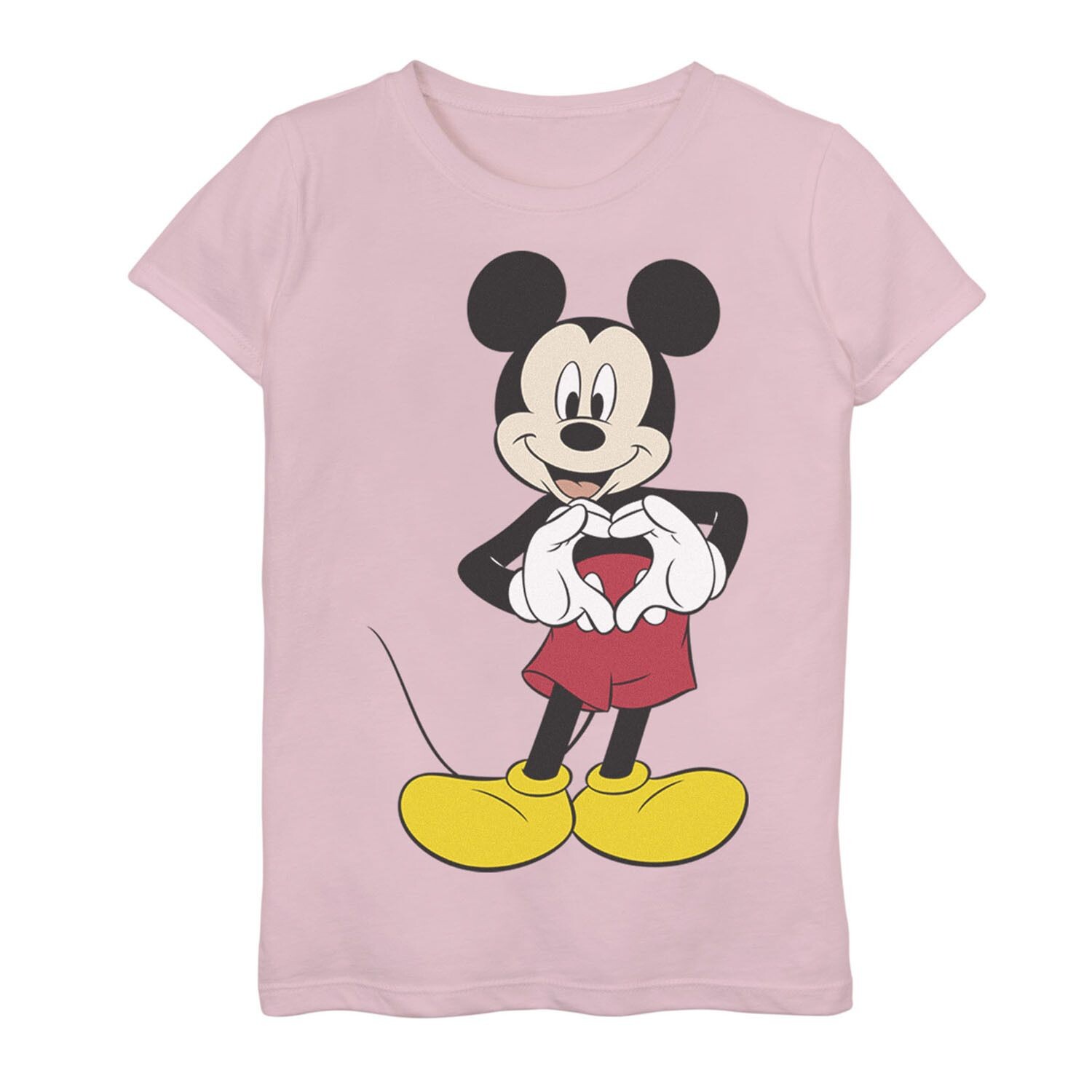 

Футболка Disney's Mickey Mouse для девочек 7–16 лет в форме сердца и рук в позе Licensed Character