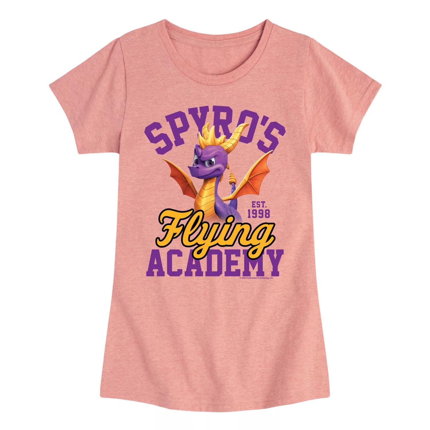 

Футболка Spyro Flying Academy для девочек 7–16 лет Pokemon, розовый