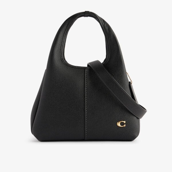 

Кожаная сумка через плечо Lana Coach, черный