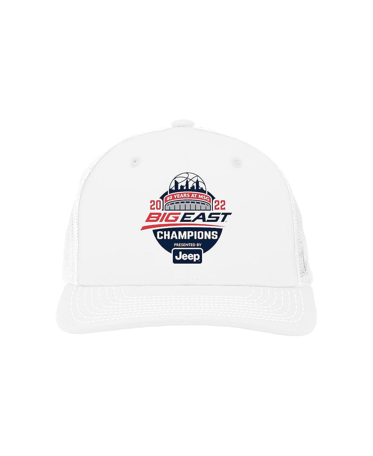 

Мужская белая регулируемая кепка Villanova Wildcats 2022 Big East, мужская баскетбольная конференция, турнир, чемпионы, раздевалка Zephyr