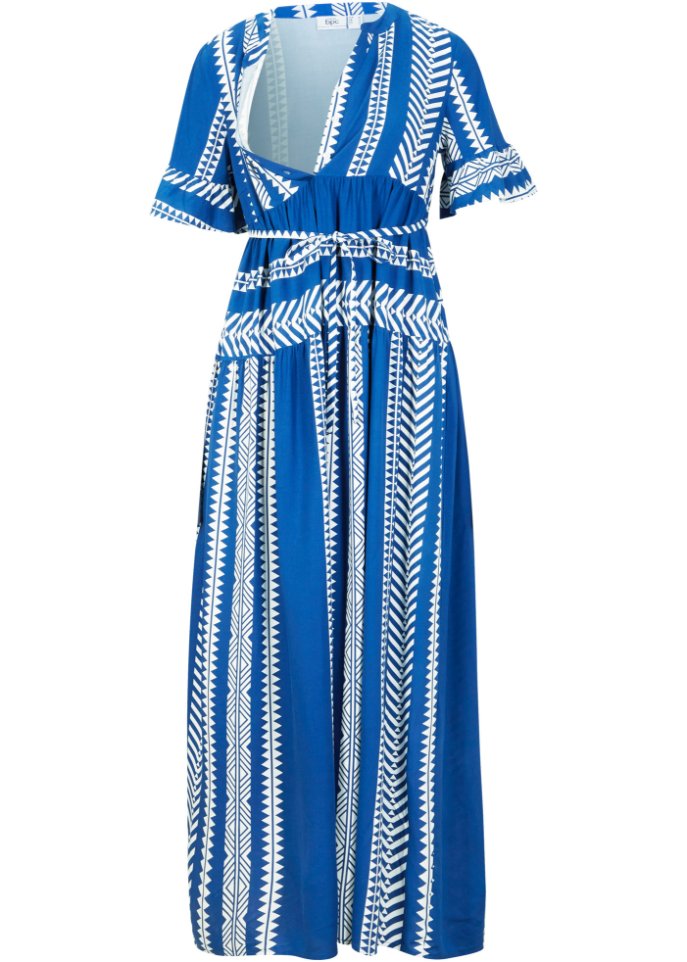 цена Платье макси для беременных/платье макси для кормящих мам из экологически чистой вискозы Bpc Bonprix Collection, белый