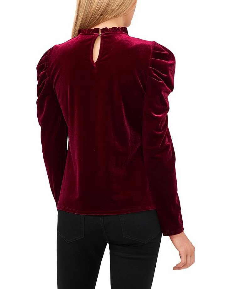 

Топ CeCe Long Sleeve Velvet Knit Top, цвет Majestic Wine