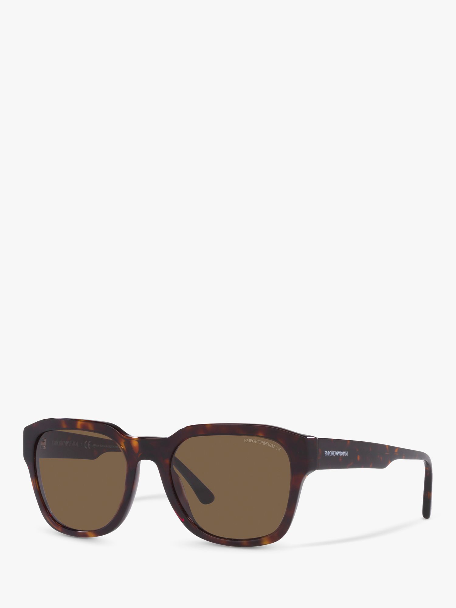 Emporio Armani EA4175 Мужские квадратные солнцезащитные очки, блестящие гаванские/коричневые